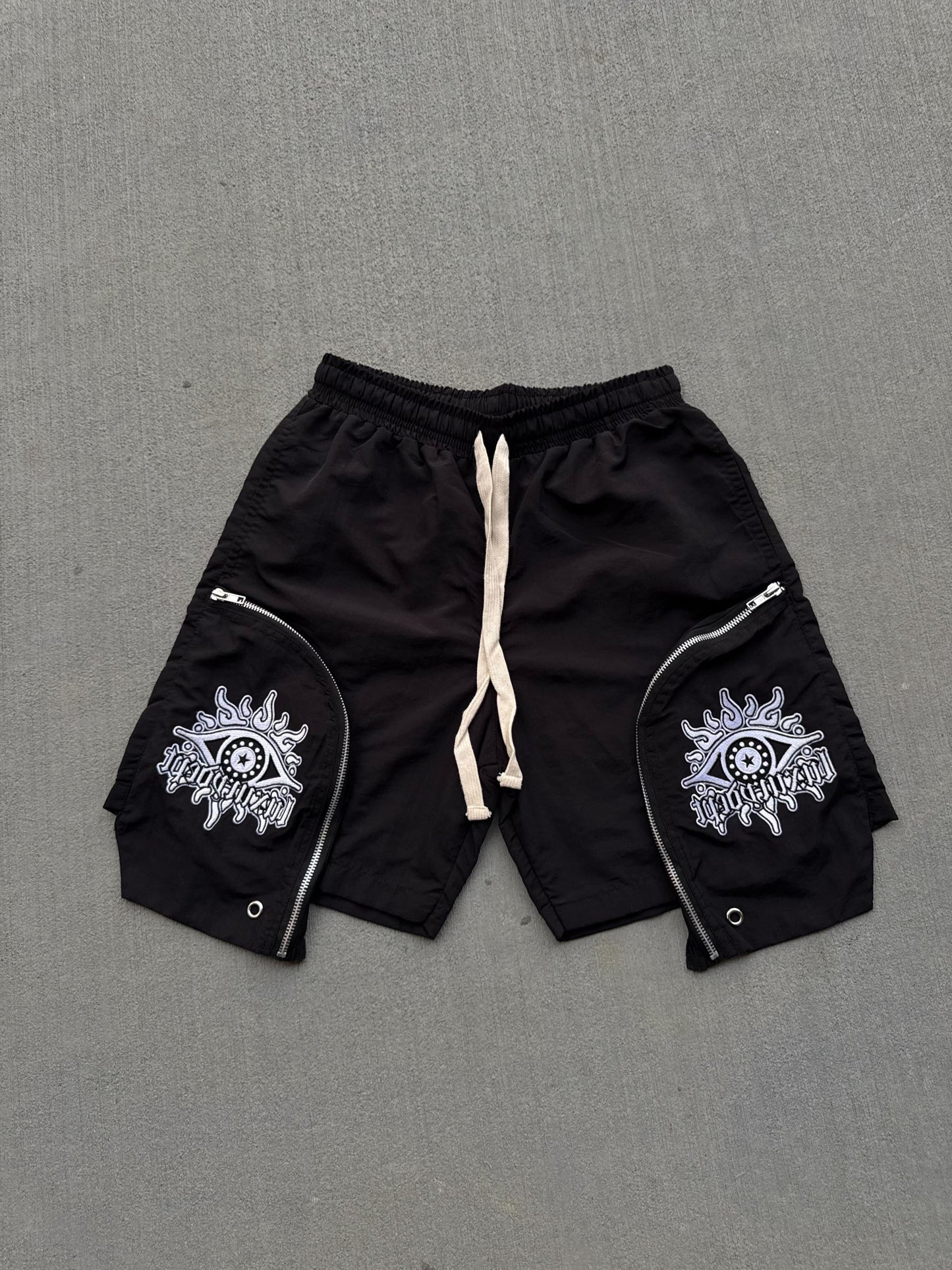 BAGGY POLY TRACK PANTS – DRAWSTRING WAIST