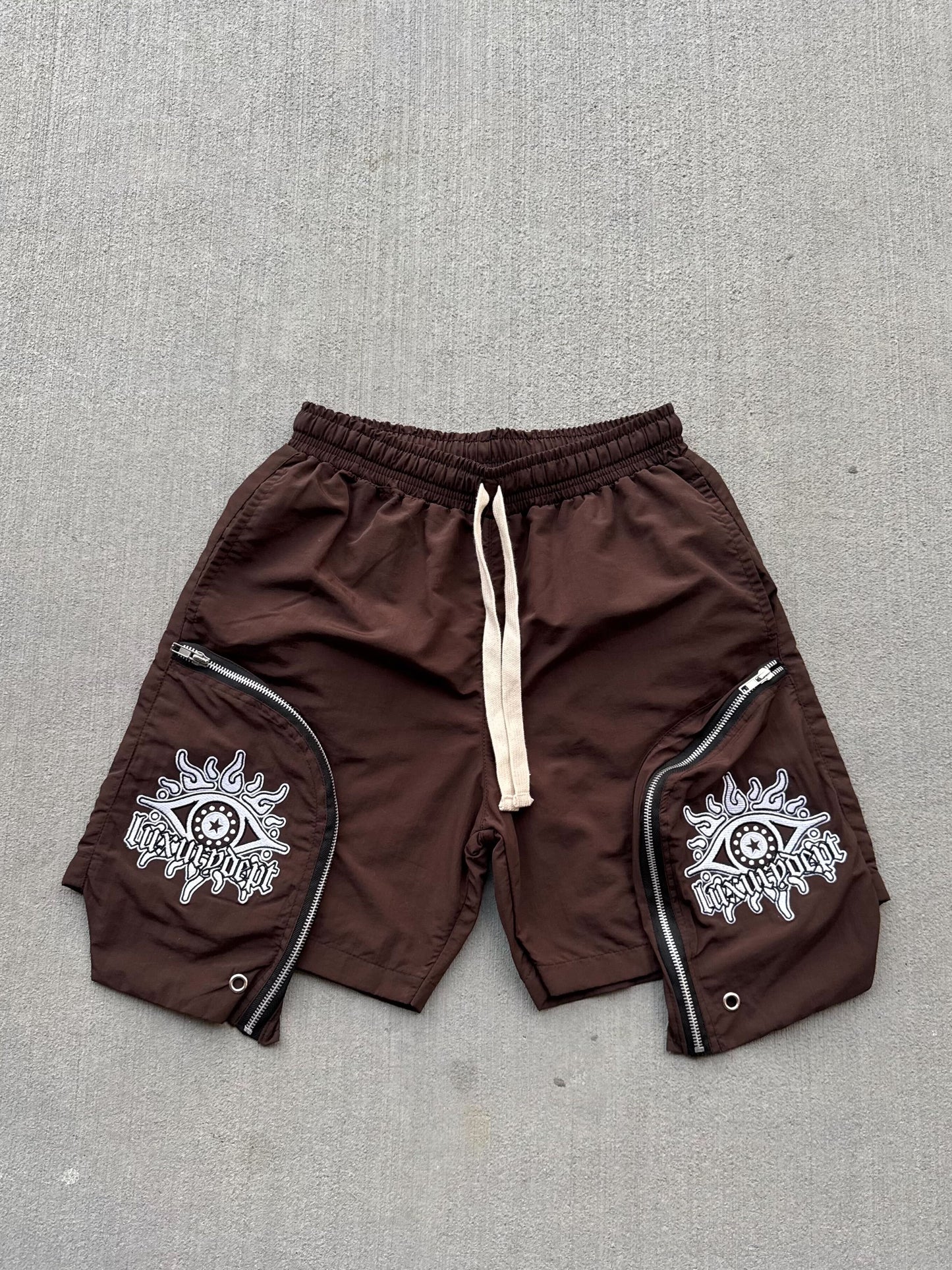 BAGGY POLY TRACK PANTS – DRAWSTRING WAIST