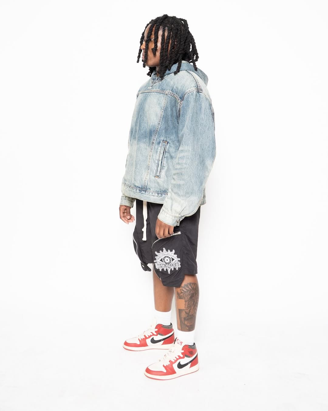 BAGGY POLY TRACK PANTS – DRAWSTRING WAIST