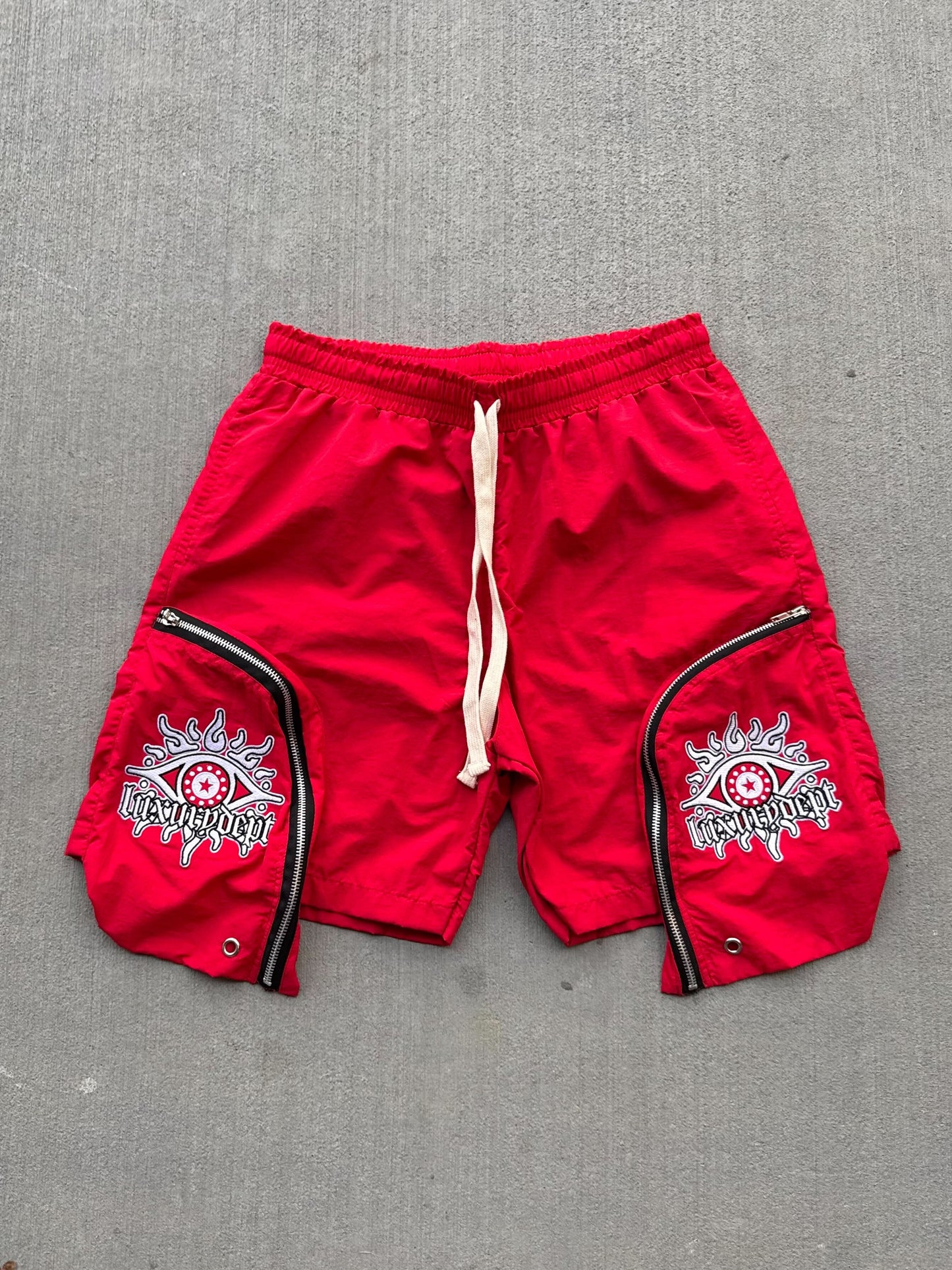 BAGGY POLY TRACK PANTS – DRAWSTRING WAIST