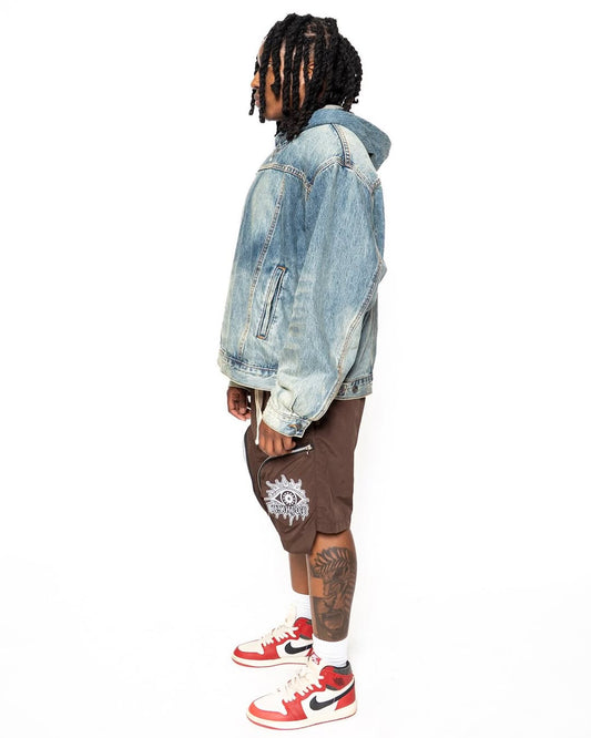 BAGGY POLY TRACK PANTS – DRAWSTRING WAIST